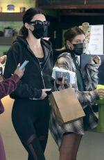 HAILEY BIEBER, KENDALL JENNER and JUSTINE SKYE at Earth Bar in West Hollywood 10/27/2020