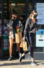 HAILEY BIEBER, KENDALL JENNER and JUSTINE SKYE at Earth Bar in West Hollywood 10/27/2020