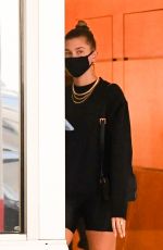 HAILEY BIEBER Leaves a Dermatologist Appointment in Beverly Hills 10/12/2020