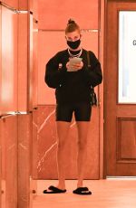HAILEY BIEBER Leaves a Dermatologist Appointment in Beverly Hills 10/12/2020