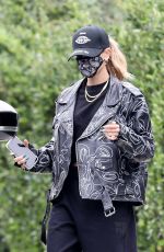 HAILEY BIEBER Leaves a Friend