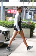 HAILEY BIEBER Leaves a Gym in West Hollywood 10/05/2020