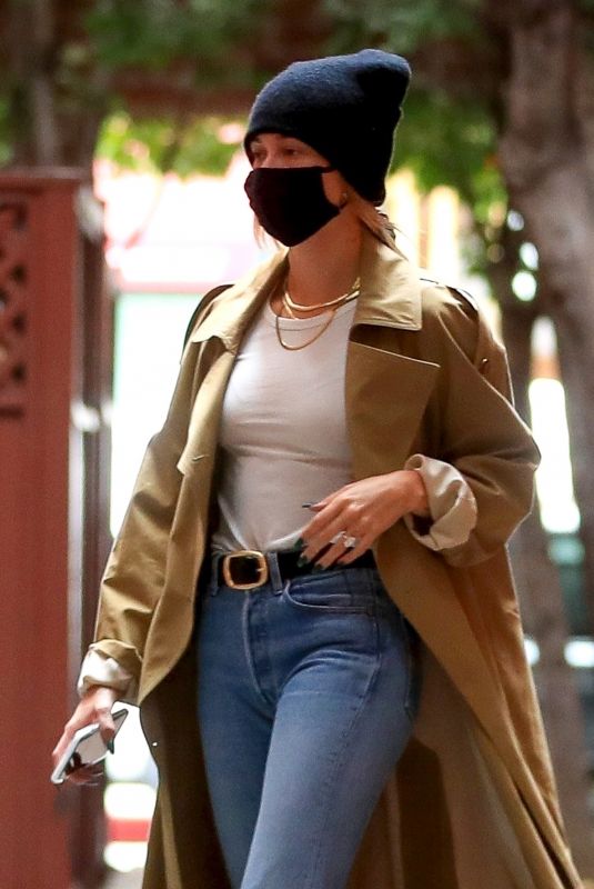 HAILEY BIEBER Leaves a Medical Building in Beverly Hills 10/22/2020