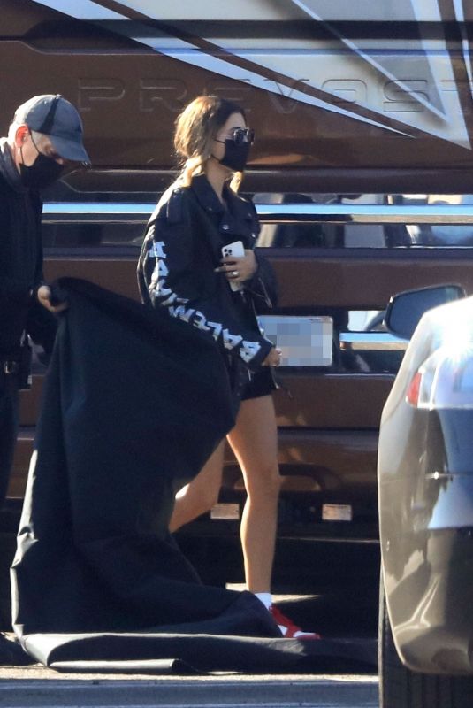 HAILEY BIEBER on the Set of Justin Bieber