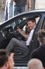 HAYLEY ATWELL and Tom Cruise on the Set of Mission Impossible 7 in Rome 10/06/2020 
