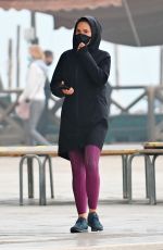 HAYLEY ATWELL Out Jogging in Venice 10/22/2020