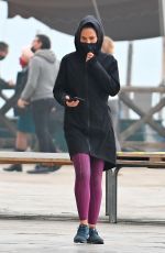 HAYLEY ATWELL Out Jogging in Venice 10/22/2020