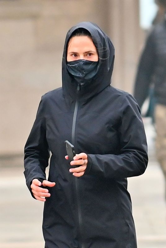 HAYLEY ATWELL Out Jogging in Venice 10/22/2020