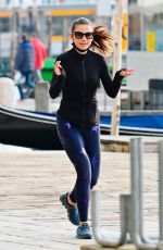HAYLEY ATWELL Out Jogging in Venice 10/29/2020
