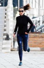 HAYLEY ATWELL Out Jogging in Venice 10/29/2020