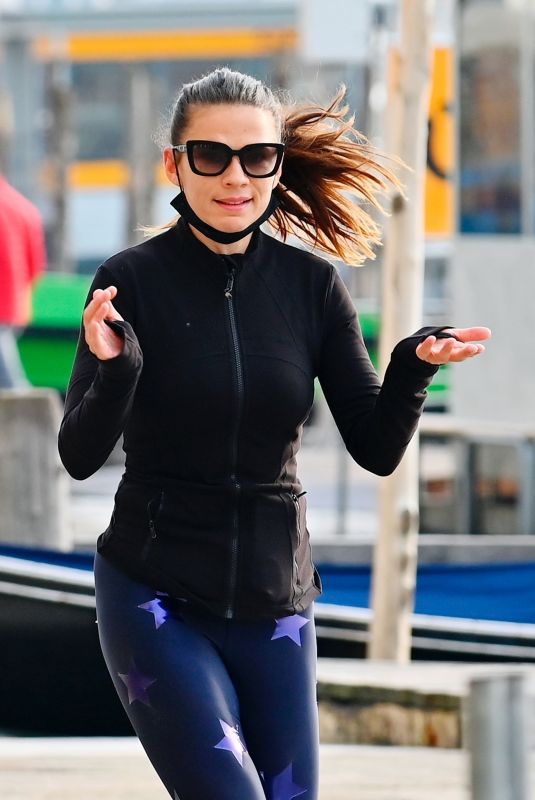 HAYLEY ATWELL Out Jogging in Venice 10/29/2020
