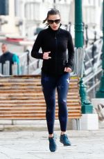 HAYLEY ATWELL Out Jogging in Venice 10/29/2020