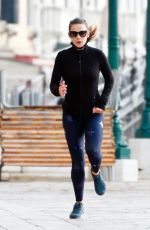 HAYLEY ATWELL Out Jogging in Venice 10/29/2020