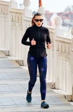 HAYLEY ATWELL Out Jogging in Venice 10/29/2020