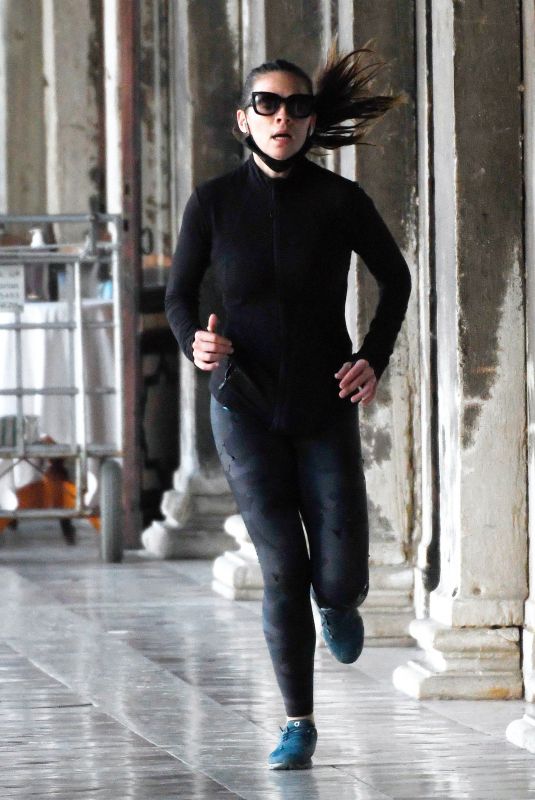 HAYLEY ATWELL Out Jogging in Venice 10/30/2020