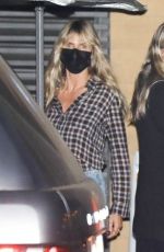 HEIDI KLUM and HELENE BOSHOVEN Out for Dinner at Nobu in Malibu 10/09/2020