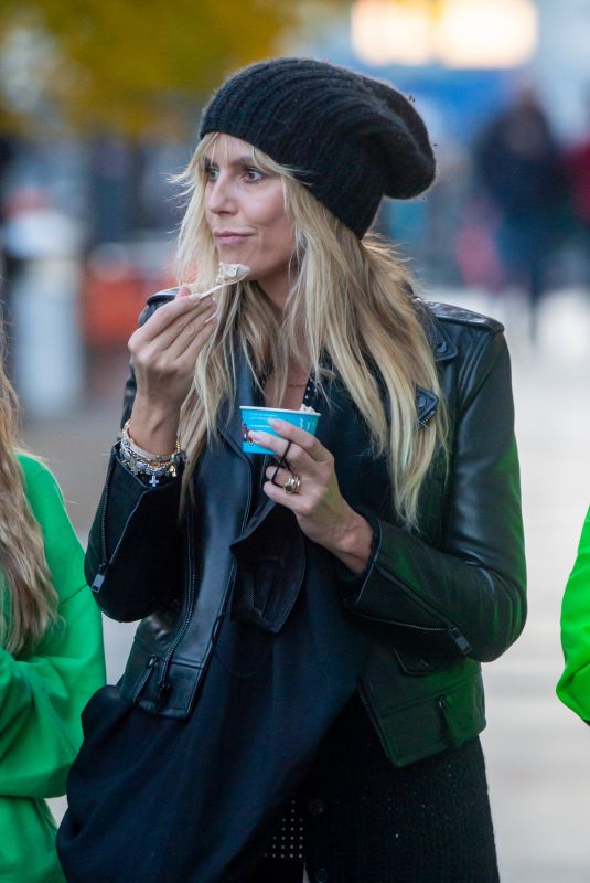 HEIDI KLUM Out and About in Berlin 10/25/2020