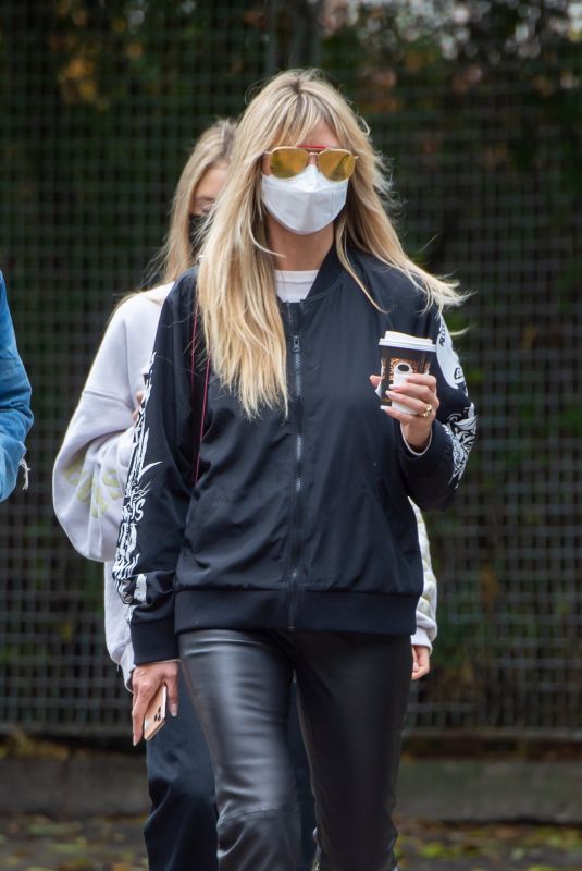 HEIDI KLUM Out Apartment Hunting in Berlin 10/22/2020