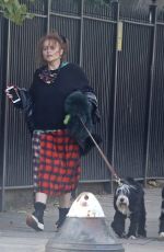 HELENA BONHAM CARTER and Rye Dag Holmboen Out with Their Dogs in London 10/07/2020