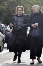 HELENA BONHAM CARTER Out for Lunch in London 10/14/2020