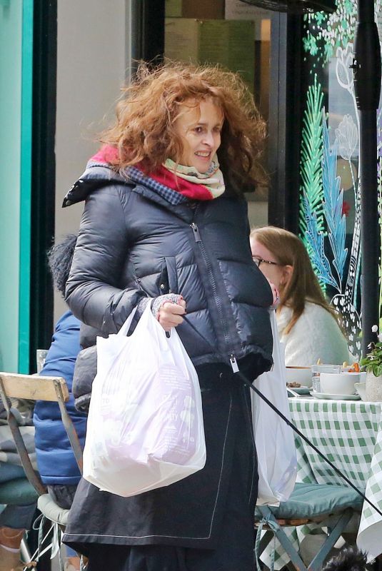 HELENA BONHAM CARTER Out Shopping in London 09/26/2020