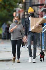 HILARY DUFF and Matthew Koma Out with Their Dog in New York 10/24/2020