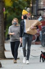 HILARY DUFF and Matthew Koma Out with Their Dog in New York 10/24/2020