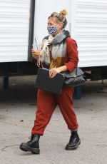 HILARY DUFF, SARA FOSTER and MOLLY BERNARD on the Set of Younger in New York 10/22/2020