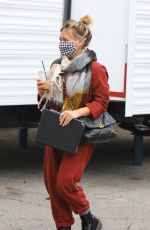 HILARY DUFF, SARA FOSTER and MOLLY BERNARD on the Set of Younger in New York 10/22/2020