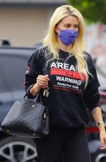 HOLLY MADISON Out Shopping in Los Angeles 10/22/2020