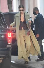 IRINA SHAYK Leaves Vito Schnabel