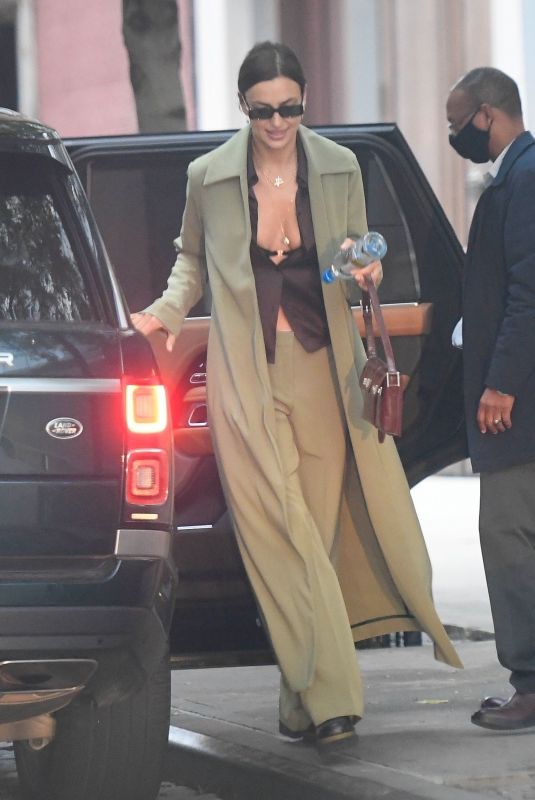 IRINA SHAYK Leaves Vito Schnabel