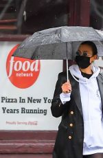 IRINA SHAYK Out on Rainy Day in New York 10/31/2020