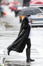 IRINA SHAYK Out on Rainy Day in New York 10/31/2020