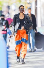 IRINA SHAYK Wearing a Mask Out in New York 10/18/2020
