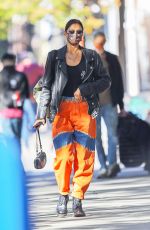 IRINA SHAYK Wearing a Mask Out in New York 10/18/2020