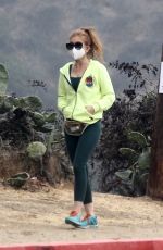 ISLA FISHER Out Hiking with Her Dog in Hollywood Hills 10/19/2020