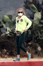 ISLA FISHER Out Hiking with Her Dog in Hollywood Hills 10/19/2020
