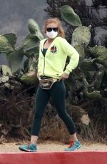 ISLA FISHER Out Hiking with Her Dog in Hollywood Hills 10/19/2020