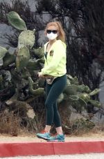 ISLA FISHER Out Hiking with Her Dog in Hollywood Hills 10/19/2020