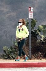 ISLA FISHER Out Hiking with Her Dog in Hollywood Hills 10/19/2020