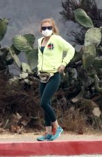 ISLA FISHER Out Hiking with Her Dog in Hollywood Hills 10/19/2020