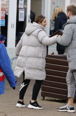 JACQUELINE JOSSA and Dan Osborne at Thorpe Park Resort in Surrey 10/26/2020