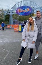 JACQUELINE JOSSA and Dan Osborne at Thorpe Park Resort in Surrey 10/26/2020