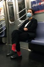 JAIMIE ALEXANDER Riding Subway in New York 10/14/2020