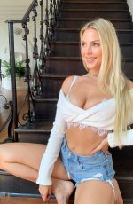 JENNA LEE HOPKINS in Denim Cut-off - Instagram Photos 10/11/2020