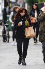 JENNA LOUISE COLEMAN Wearing a Mask Out in Notting Hill 10/13/2020