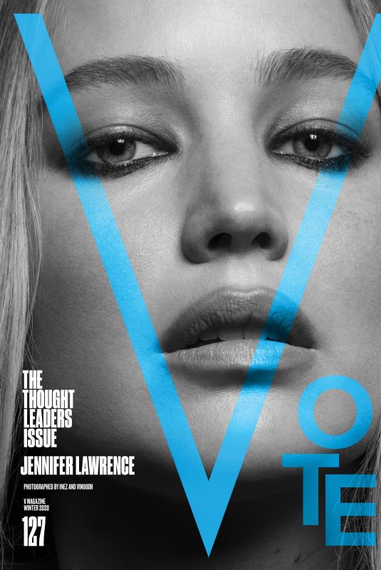 JENNIFER LAWRENCE for V Magazine, The Thought Leaders Issue, 2020