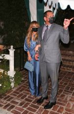 JENNIFER LOPEZ and Alex Rodriguez Out for Dinner at San Vicente Bungalows 10/13/2020
