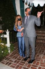 JENNIFER LOPEZ and Alex Rodriguez Out for Dinner at San Vicente Bungalows 10/13/2020